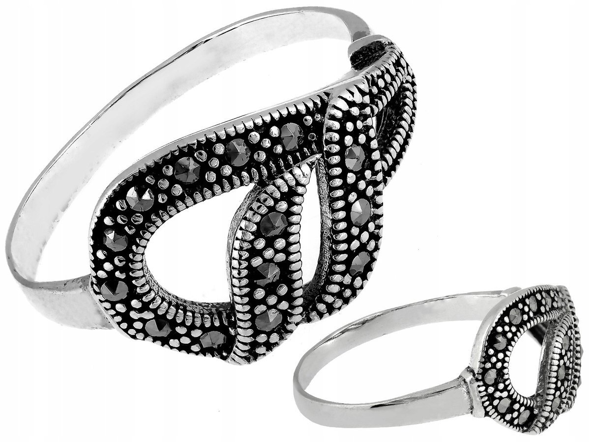 Srebrny pierścionek 925 markowy elegancki design