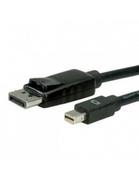 Kable komputerowe i do monitorów - VALUE Kabel DisplayPort DP M - MiniDP M  czarny 5.0m - miniaturka - grafika 1