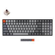 Klawiatury - Keychron K4 Rgb Brown Gateron K4-B3 ciemnoszara - miniaturka - grafika 1