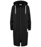 Bluzy damskie - Cienka długa bluza z dłuższym tyłem i kapturem PAOLA - miniaturka - grafika 1