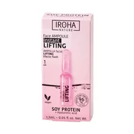 Serum do twarzy - Iroha Nature, Instant Flash Lifting Face Ampoule, Liftingująco-ujędrniająca ampułka do twarzy z białkiem sojowym i kwasem hialuronowym, 1.5 ml - miniaturka - grafika 1