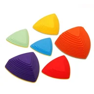 Zabawki sensoryczne - Małpiszon, ścieżka sensoryczna kamienie rzeczne Trójkąt 6 szt - miniaturka - grafika 1