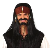 Dodatki do strojów karnawałowych - GUIRCA Peruka Pirata z Wyspy Skarbów PERUKA/4285-G - miniaturka - grafika 1