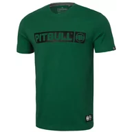 Koszulki sportowe męskie - Pit Bull T-shirt Koszulka Lekka Hilltop Green - miniaturka - grafika 1