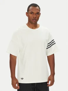 adidas T-Shirt Neuclassics HZ3698 Biały Oversize - Koszulki męskie - miniaturka - grafika 1