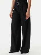 Spodnie sportowe damskie - Guess Spodnie palazzo W5BB13 W2422 Czarny Regular Fit - miniaturka - grafika 1