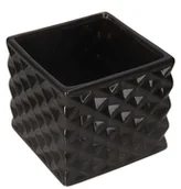 Donice - DONICZKA OSŁONKA CERAMICZNA CZARNA DONICZKI OSŁONKI - miniaturka - grafika 1