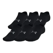 Skarpetki damskie - Skarpetki Under Armour Essential No Show 6pk Black / Black / Castlerock XL - miniaturka - grafika 1