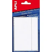 Etykiety do drukarek - APLI 2559 podwójne etykiety z przodu białe 53,0 x 82,0 mm - miniaturka - grafika 1