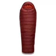 Śpiwory - Ciepły Śpiwór Puchowy Rab Ascent 900 Regular Left Oxblood Red - miniaturka - grafika 1