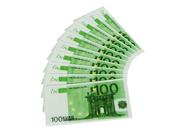 Naczynia i sztućce jednorazowe - Folat Serwetki 10 szt. 100 euro banknot fałszywy dekoracja impreza pieniądze do zabawy - miniaturka - grafika 1