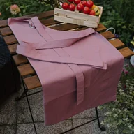 Fartuchy i rękawice kuchenne - Bawełniany fartuch plamoodporny kuchenny / florystyczny / kosmetyczny winogronowego koloru - miniaturka - grafika 1