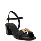 Sandały damskie - Furla Skórzane sandały na słupku - miniaturka - grafika 1