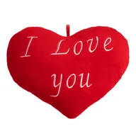 Poduszki dekoracyjne - Poduszka w kształcie serca I love you 26 cm - miniaturka - grafika 1