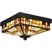 Lampy ogrodowe - Quoizel INGLENOOK QZ/INGLENOOK/F plafon sufitowy 2x60W E27 - miniaturka - grafika 1