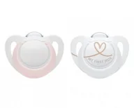Smoczki uspokajające - Nuk Smoczek uspokajający Star 0-6m 2szt - miniaturka - grafika 1