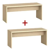 Wyposażenie sportowe i gimnastyczne - Ławka szatniowa 1+1 GRATIS, 1000 mm, brzoza - miniaturka - grafika 1