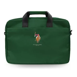 Torebki damskie - US Polo Torba USCB15PUGFLGN 16" zielona/green - grafika 1