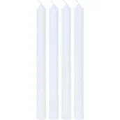 Świece - Świece stożkowe, 4 sztuki, białe - miniaturka - grafika 1