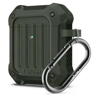 Apple SPIGEN SPIGEN TOUGH ARMOR Etui ochronne do AIRPODS zielone 13722 - Akcesoria do słuchawek - miniaturka - grafika 1