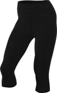 Spodnie rowerowe - Nike Spodnie damskie Dri-Fit One Hr Capri Tight, Black/Black, FN3239-010, XS - miniaturka - grafika 1