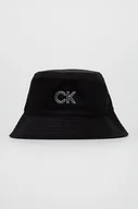 Czapki damskie - Calvin Klein czapka kolor czarny - miniaturka - grafika 1