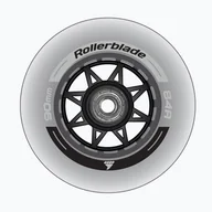 Akcesoria do skatingu - Kółka do rolek z łożyskami Rollerblade Wheels XT 90 mm/84A + SG9 8 szt. clear - miniaturka - grafika 1