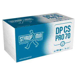STYROPMIN Płyta standardowa DP CS PRO 70 gr.030 gładka 500 x 1000 - Styropian - miniaturka - grafika 1