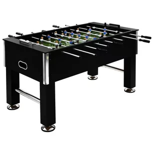 vidaXL Stół do gry w piłkarzyki, stal, 60 kg, 140x74,5x87,5 cm, czarny vidaXL - Piłkarzyki - miniaturka - grafika 1