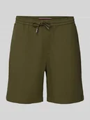Spodenki męskie - Szorty o kroju regular fit z mieszanki bawełny i elastanu - miniaturka - grafika 1