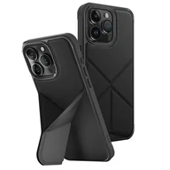 Etui i futerały do telefonów - UNIQ etui Transforma iPhone 15 Pro 6.1" Magclick Charging czarny/ebony black - miniaturka - grafika 1