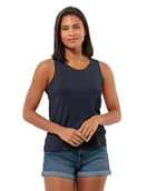 Koszulki i topy damskie - Jack Wolfskin Travel Top W, niebieski (Night Blue), L - miniaturka - grafika 1