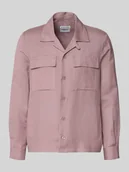 Kurtki męskie - Krój regular fit koszulokurtka z mieszanki lnu i wiskozy model 'ANTIGUA' - miniaturka - grafika 1