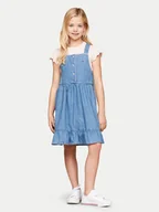 Sukienki i spódniczki dla dziewczynek - Sukienka jeansowa Tommy Hilfiger - miniaturka - grafika 1