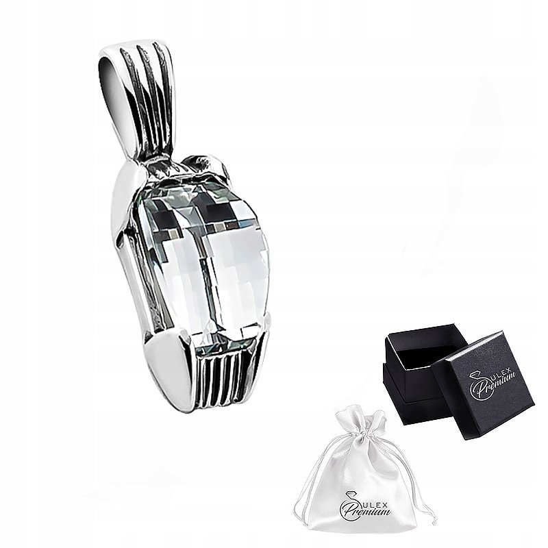 Zawieszka srebrna pr. 925 Cyrkonia Fasetowana