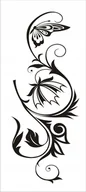 Naklejki na ścianę - Naklejka na ścianę meble lustro dekor Ornament 91, 60x25 cm - miniaturka - grafika 1
