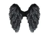 Dodatki do strojów karnawałowych - Skrzydła anioła czarne - 50 x 50 cm - 1 szt. - miniaturka - grafika 1