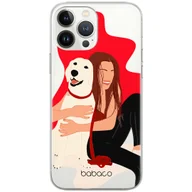 Etui i futerały do telefonów - Etui do Apple IPHONE 14 Psy 006 Babaco Nadruk częściowy Przeźroczysty - miniaturka - grafika 1