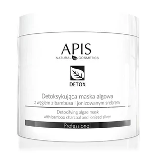 Apis Professional Detox Detoksykująca Maska Algowa z Węglem z Bambusa i Jonizowanym Srebrem, 250g - Maseczki do twarzy - miniaturka - grafika 1