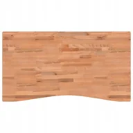 Blaty meblowe i parapety okienne - Blat do biurka, 110x(55-60)x2,5 cm, lite drewno bu - miniaturka - grafika 1