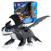 Figurki dla dzieci - Jak Wytresować Smoka Nocna Furia Figurka Interaktywna Dragons The Nine Realms Światło I Dźwięk - miniaturka - grafika 1