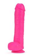 Sztuczne penisy - Dildo Blush Neo Elite Dual Density Cock With Balls 11" - miniaturka - grafika 1