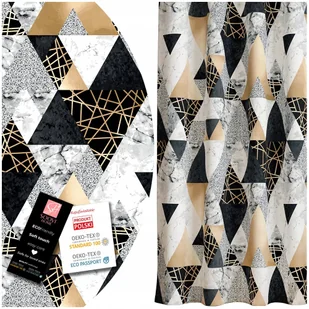 GOTOWE ZASŁONY NA ŻABKI 140x250 ZASŁONA NA TAŚMIE - Zasłony - miniaturka - grafika 1