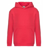 Bluzy dla dziewczynek - Bluza Dziecięca Z Kapturem Hooded Sweat Czerwony r. 14-15(164) - miniaturka - grafika 1