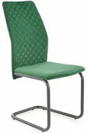 Krzesła - Nowoczesne zielone welurowe krzesło P6-G06 - miniaturka - grafika 1