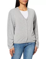 Swetry damskie - edc by ESPRIT Damski sweter z kapturem, 039/Medium Grey 5, XS - miniaturka - grafika 1