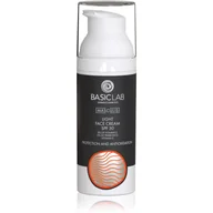 Kremy do twarzy - BasicLab masculis lekki krem do twarzy SPF 30 prewencja i antyoksydacja 50 - miniaturka - grafika 1