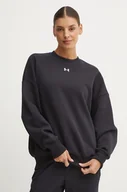 Bluzy damskie - Under Armour bluza Rival Fleece damska kolor czarny gładka 1386463 - miniaturka - grafika 1