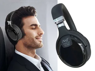 Alogy z mikrofonem ANC Bluetooth 5.00 Czarne - Słuchawki - miniaturka - grafika 7