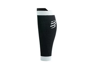 COMPRESSPORT Opaski kompresyjne na łydki R2V3 black/white - Pozostały sprzęt i akcesoria do ćwiczeń - miniaturka - grafika 2